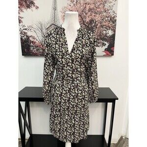 Caralyn Mirand The Drop Women size L Floral Mini Dress Tunic Long Ballon Sleeve